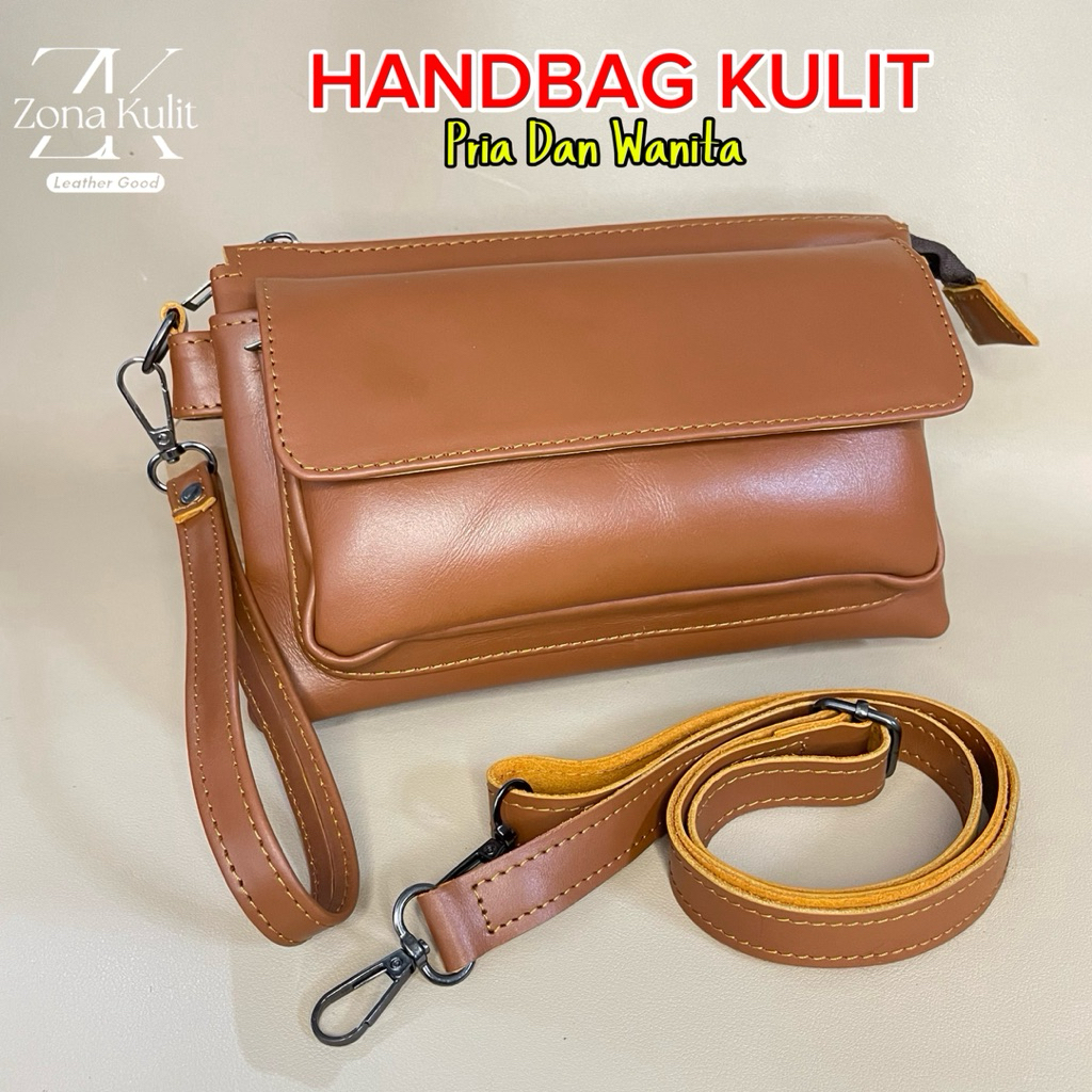 HANDBAG KULIT ASLI CLUTCH KULIT ASLI PRIA WANITA