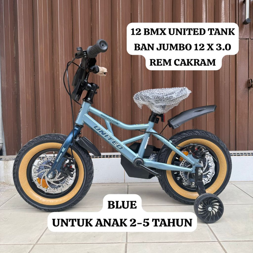 BATAM Sepeda Anak BMX 12 UNITED TANK REM CAKRAM