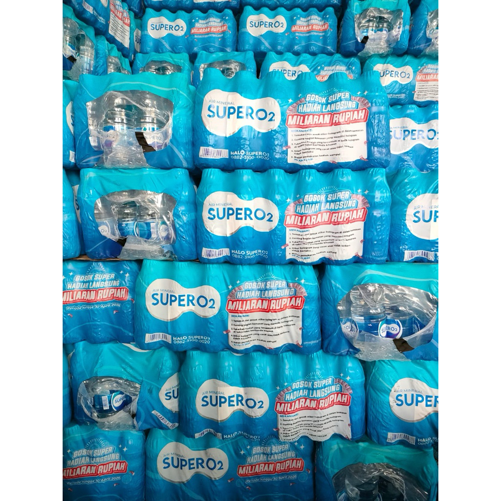 SUPER O2 Air mineral botol isi 24 x 200ml
