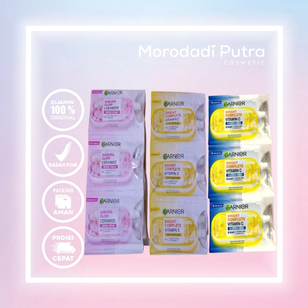 Garnier Moist Sachet 1 Karton  (isi 25 Renteng) 7ml Sakura UV/Bright Complete UV/ BrightComplete Nig