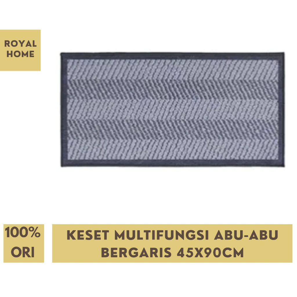 IKEA Shufu Keset Multifungsi Abu Bergaris Anti Slip 45x90cm Karpet Lorong Karpet Dapur Multifunction