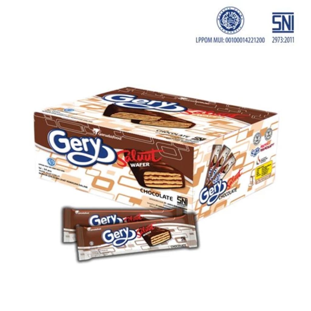 Gery Salut Wafer Coklat Hazelnut isi 24 PACK