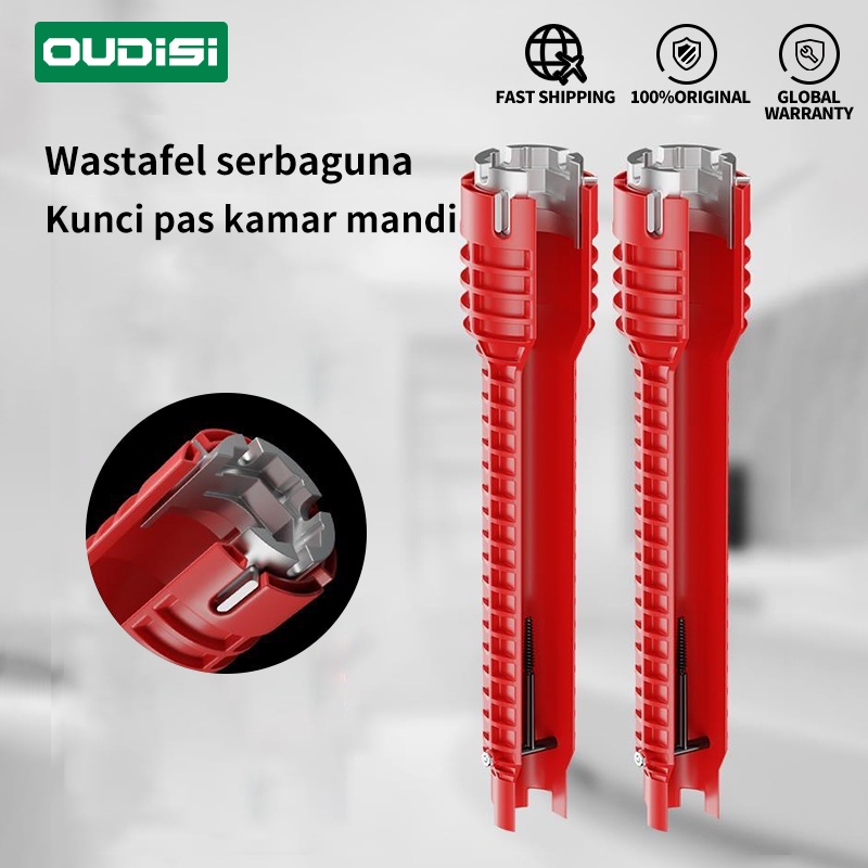 OUDISI Kunci Pas Wastafel Alat Multi Fungsi Faucet Wrench Installer 5 in 1 / 8 in 1