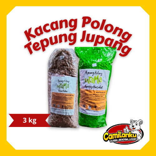 Kacang Polong Tepung Jupang Original/pedas 3kg