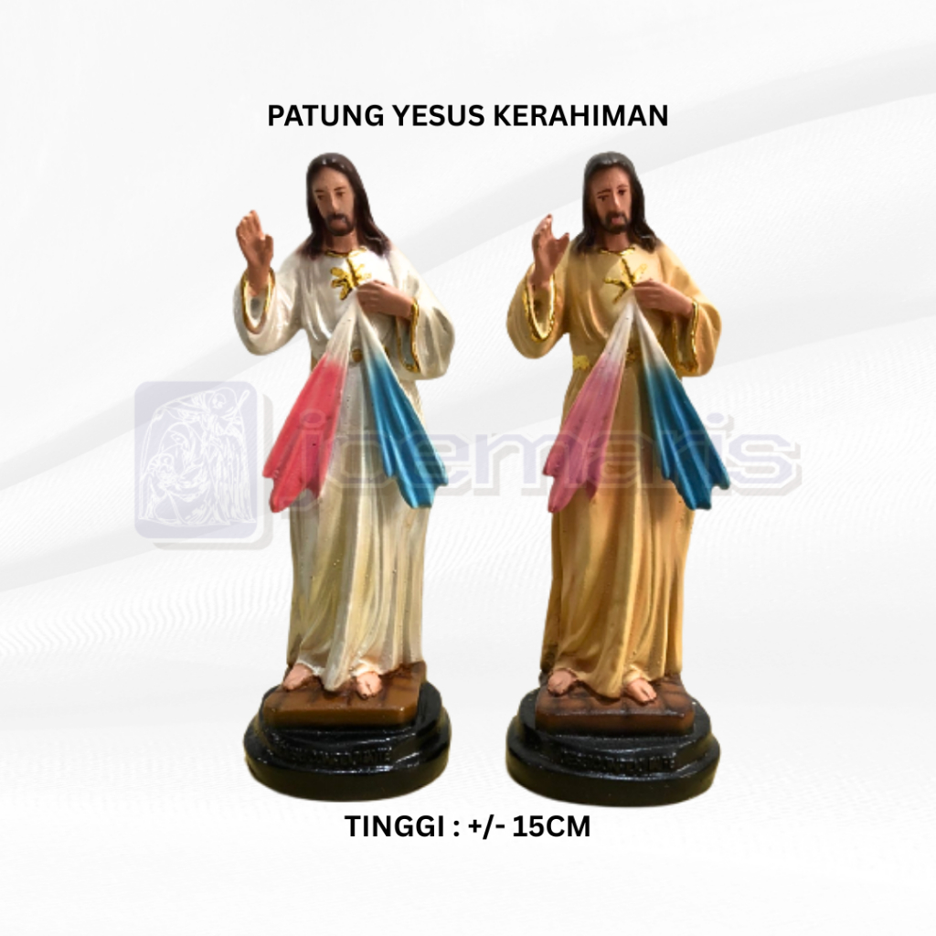 PATUNG YESUS KERAHIMAN 15CM PATUNG TUHAN YESUS KORONKA