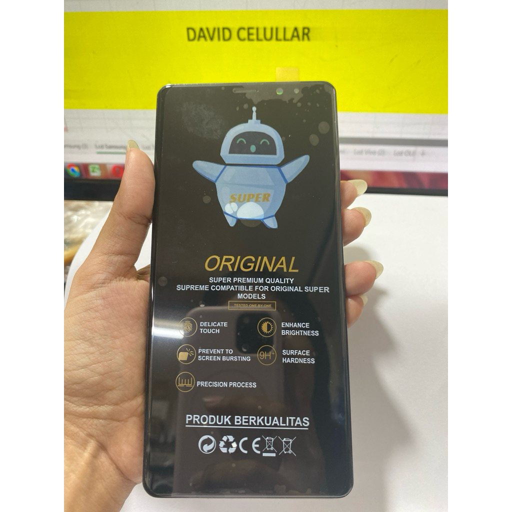 LCD TOUCHSCREEN SAMSUNG NOTE 8 SM-N950 - FULLSET Incell + Frame disertai Tombol