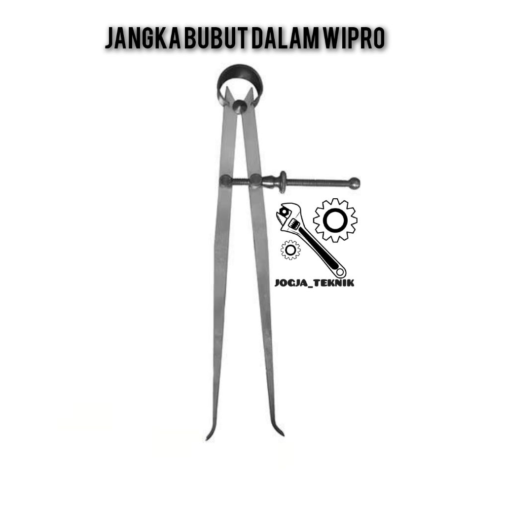 Wipro Jangka Bubut Setelan Dalam 6" 8" 10" 12" / Spring Caliper Inside Wipro / Jangka Porting Bubut 