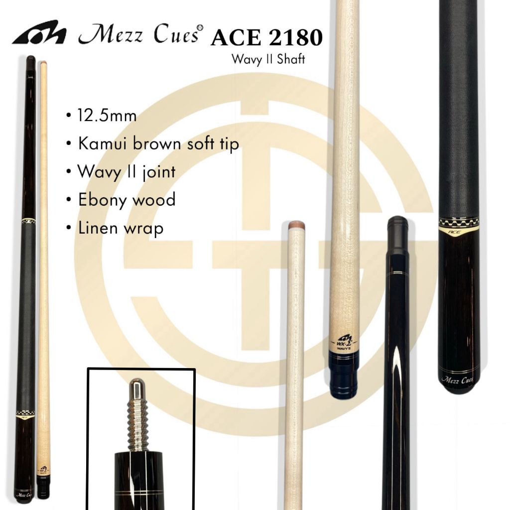 Mezz Cue ACE 2180 Wavy II  Stick Play Billiard