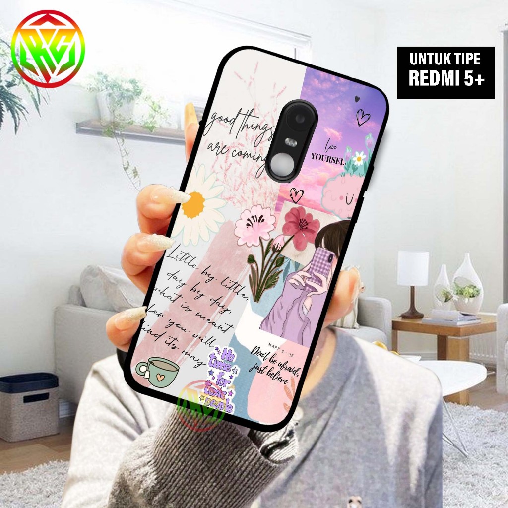 Real Case Xiaomi Redmi 5 Plus - Motif Terbaru Softcase Kilau New Case Glossy casing Hp Xiaomi 5 Plus