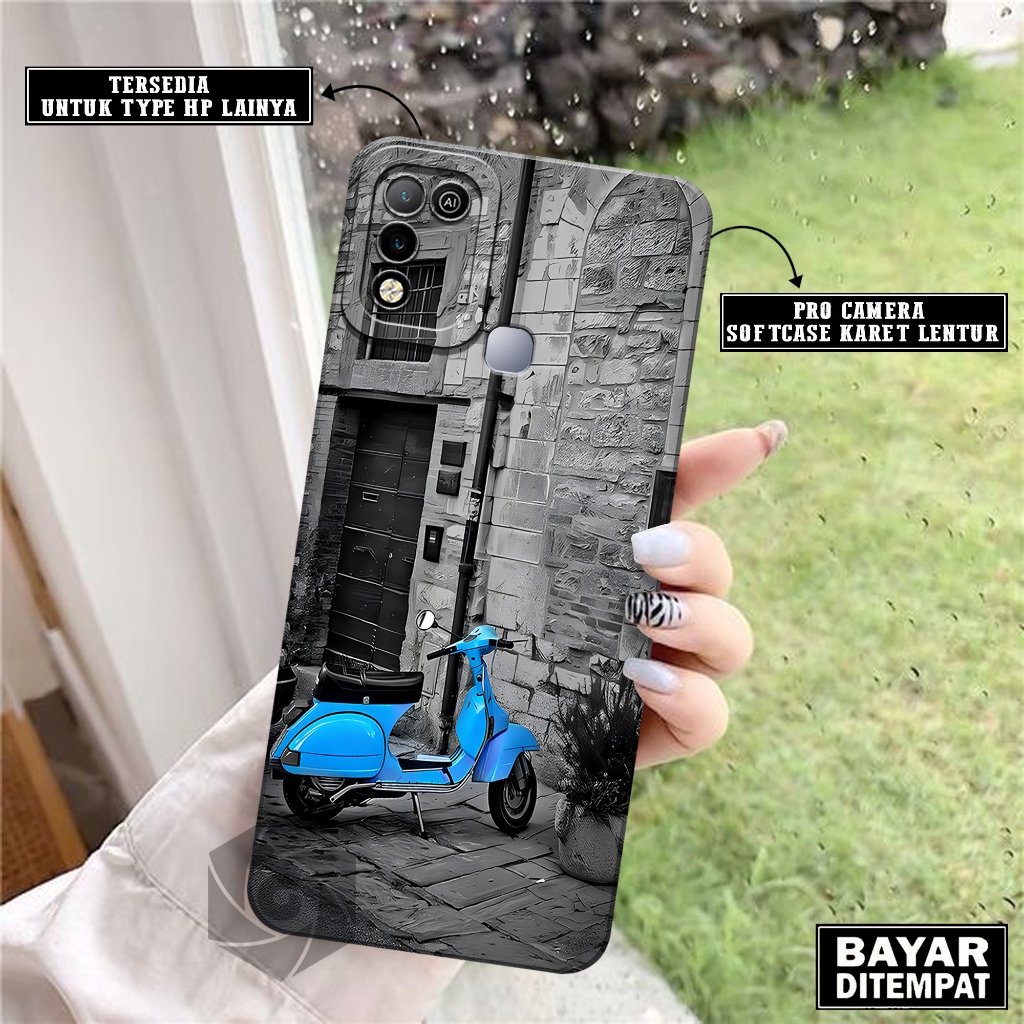 Case INFINIX HOT 10 PLAY / 11 PLAY Terbaru - Case Vespa - Softcase INFINIX HOT 10 PLAY / 11 PLAY - C