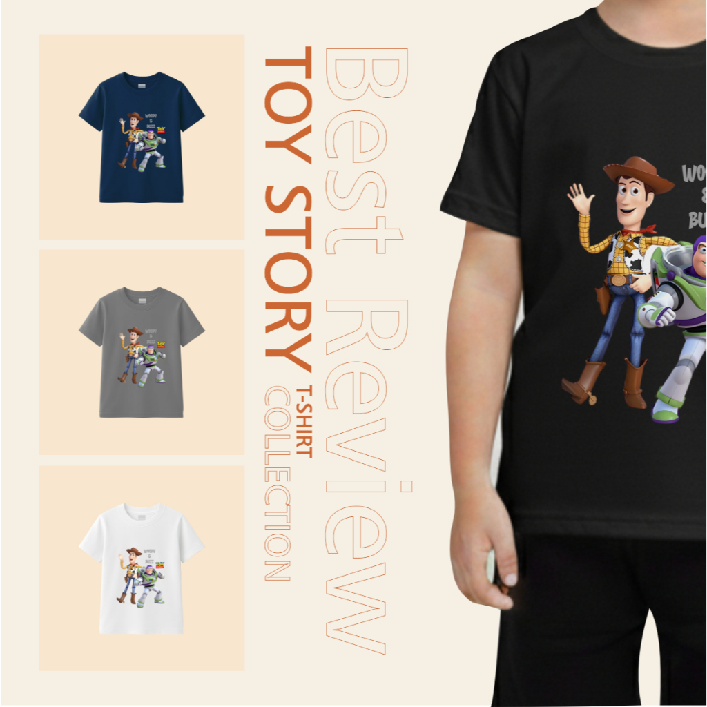 Kaos anak Toy Story Baju Anak Laki Laki Atasan Anak Laki Laki Toy Story Size S-XXL