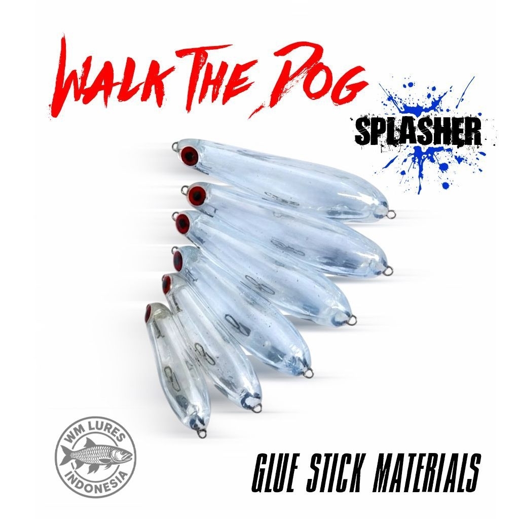 Lure WTD  glue stick splasher WM lem tembak umpan killer hampala air keruh