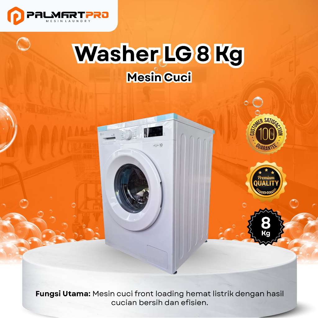MESIN CUCI LG FRONT LOAD 8KG