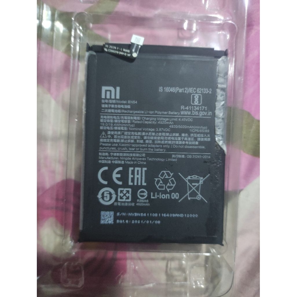 baterai bn54 original cabutan