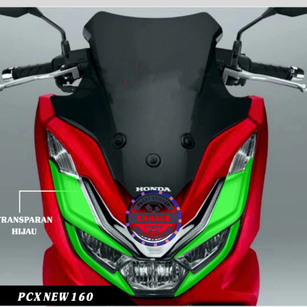 Stiker Lampu Depan Pcx 160/Sticker Lampu Alis Pcx 160 New/Stiker Alis Pcx Transparan