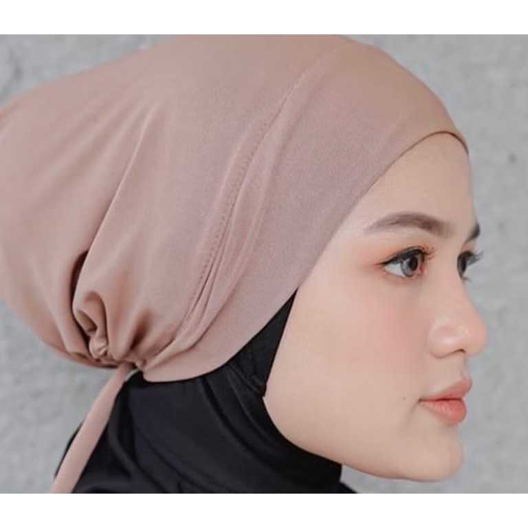 ciput basik bahan jersey spandek