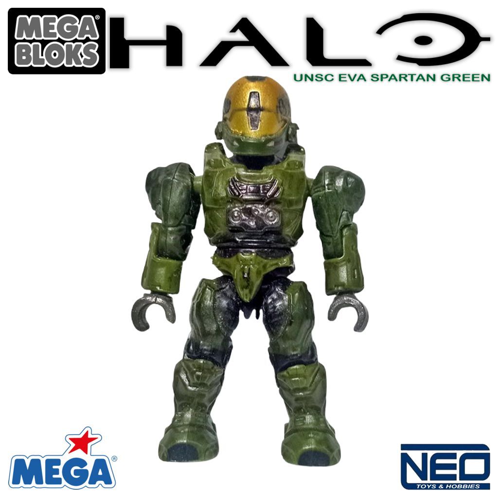 MEGA BLOKS HALO "UNSC EVA Spartan" Green