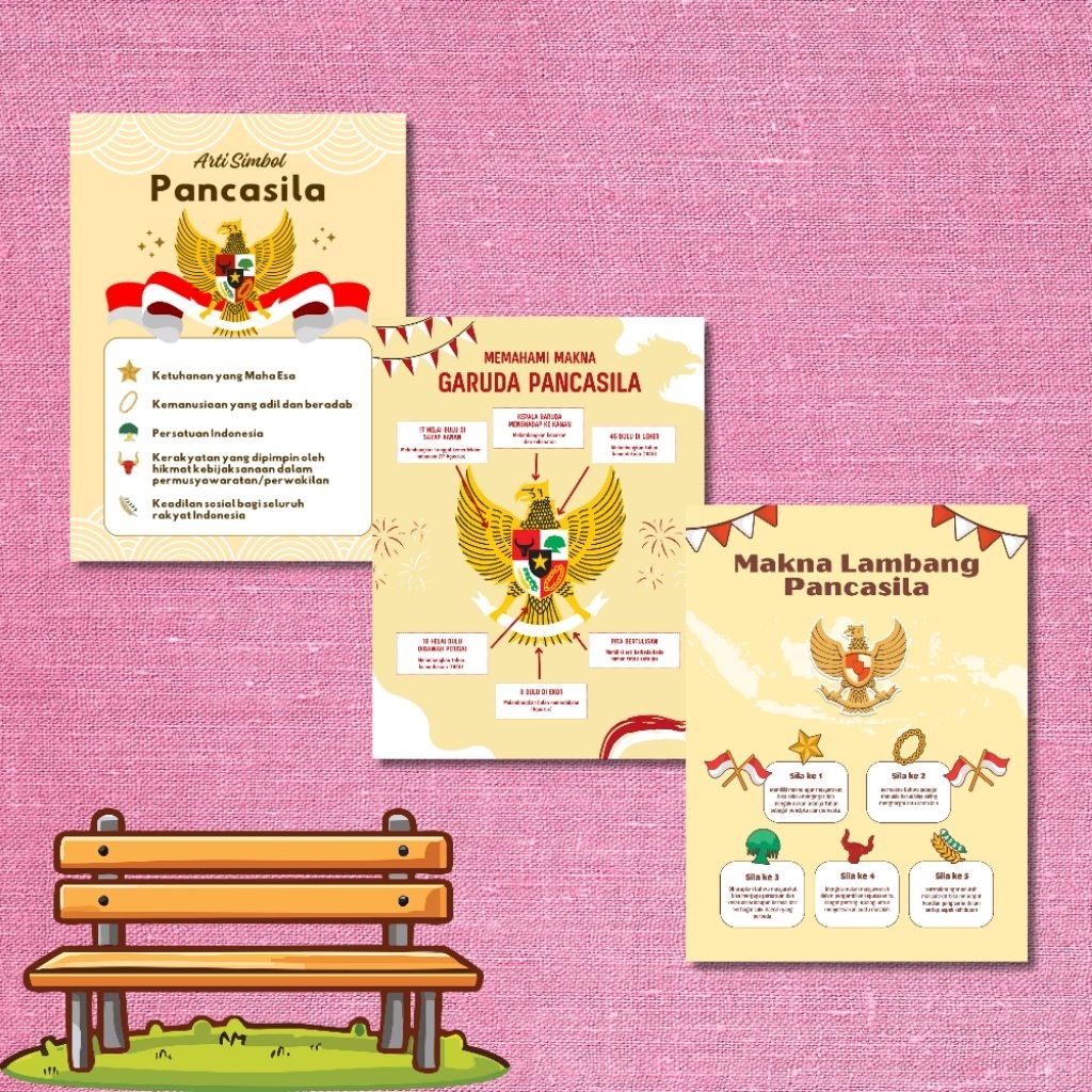 Poster Edukasi Anak || Belajar Makna Pancasila