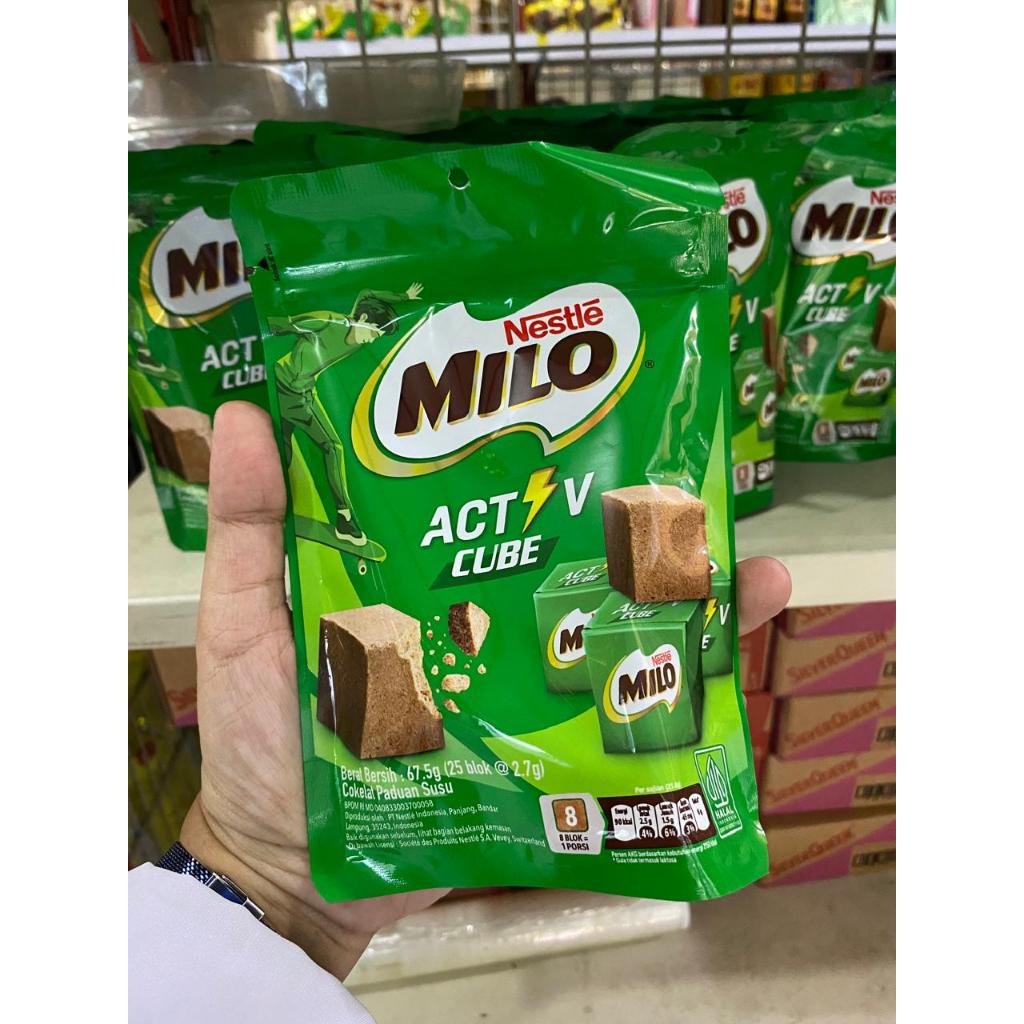 Milo Active cube 25pcs permen coklat susu