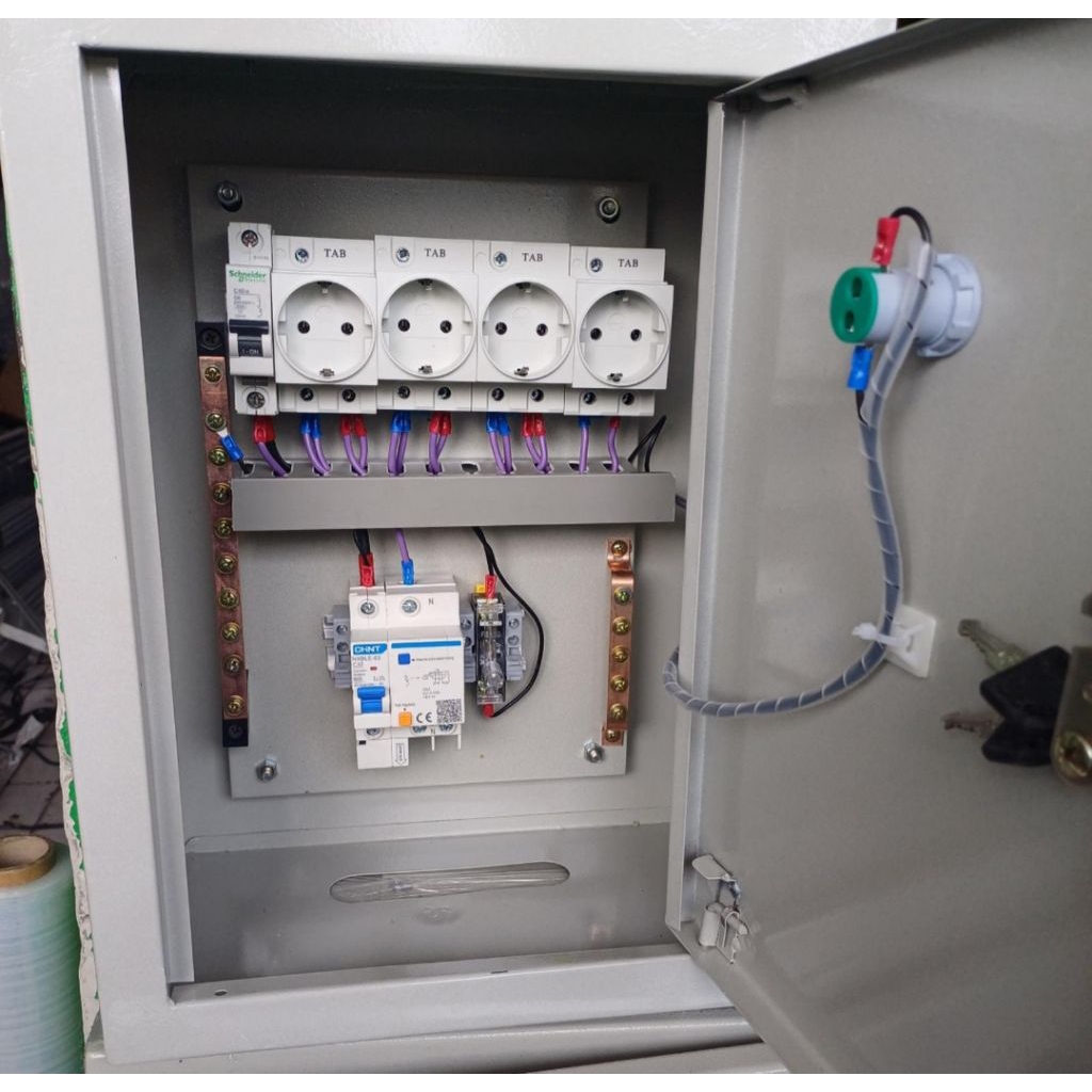 Panel distribusi ELCB 1phass panel jadi