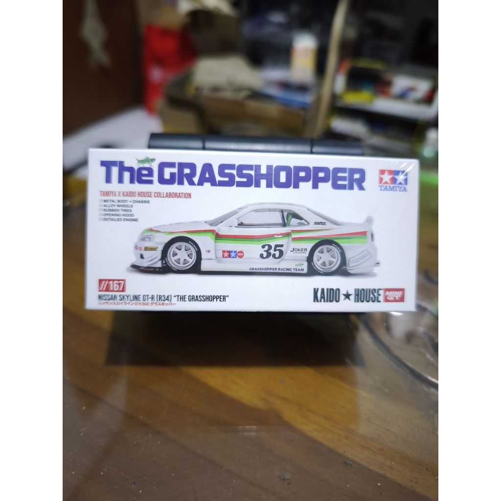 Kaido House Nissan Skyline GT-R (R34) Tamiya X Kaido House “The Grasshopper” V1 – White