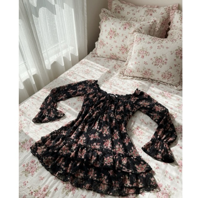HEALTHY KAREN floral sabrina dress