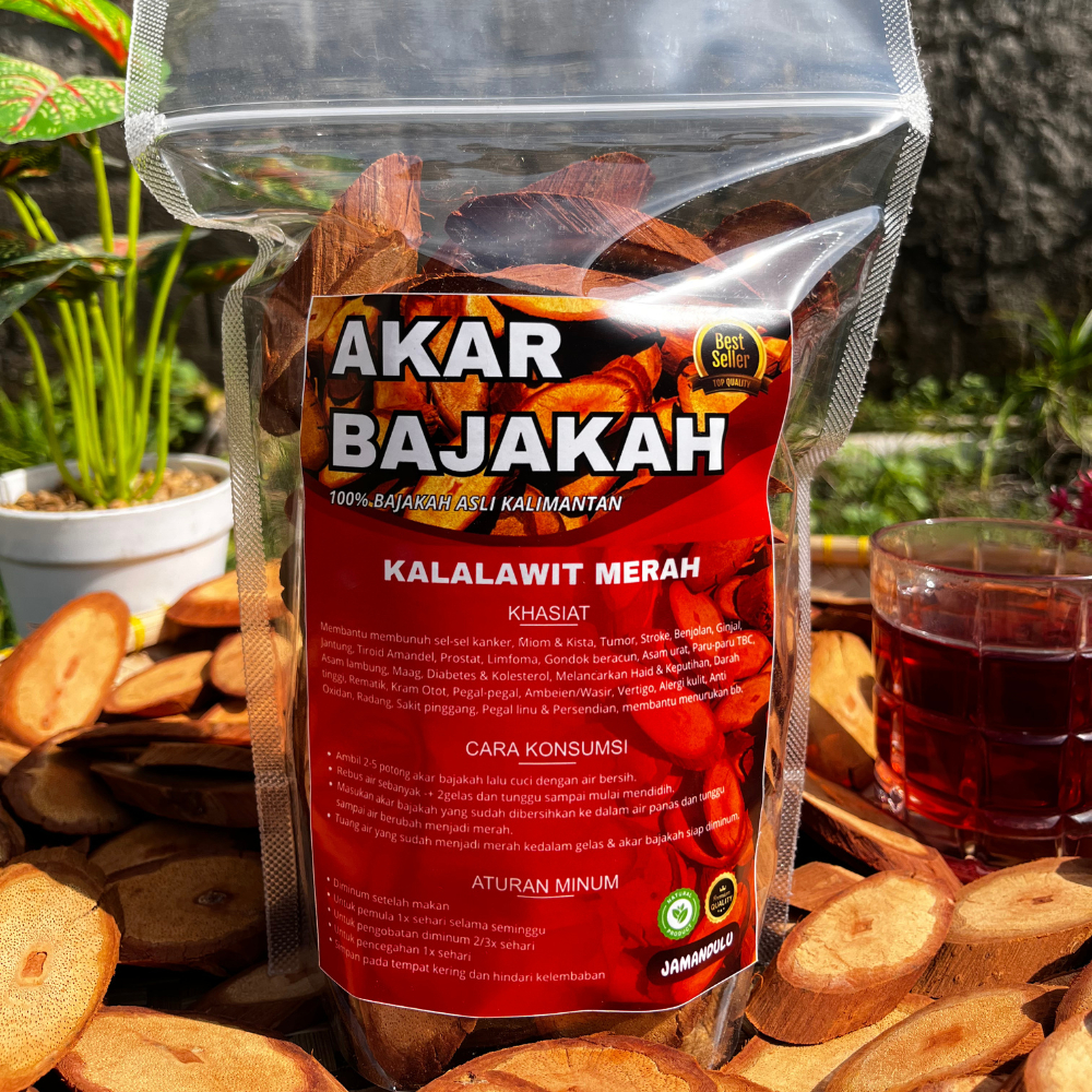 Akar Kayu Bajakah Kalalawit Merah Super 500gr | AKAR BAJAKAH ASLI KALIMANTAN KUALITAS PREMIUM | KAYU