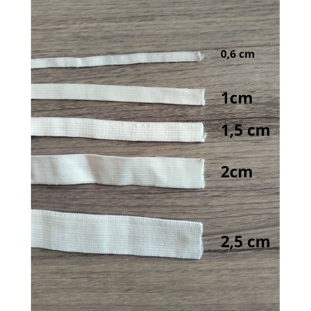 karet celana elastis / karet celana kolor per meter