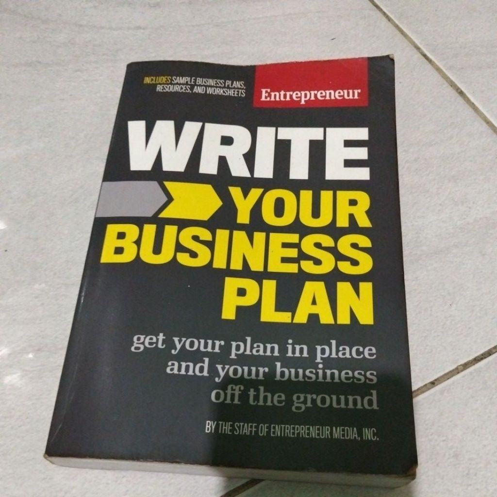 write your business plan / get your plan in place and your business ot the ground