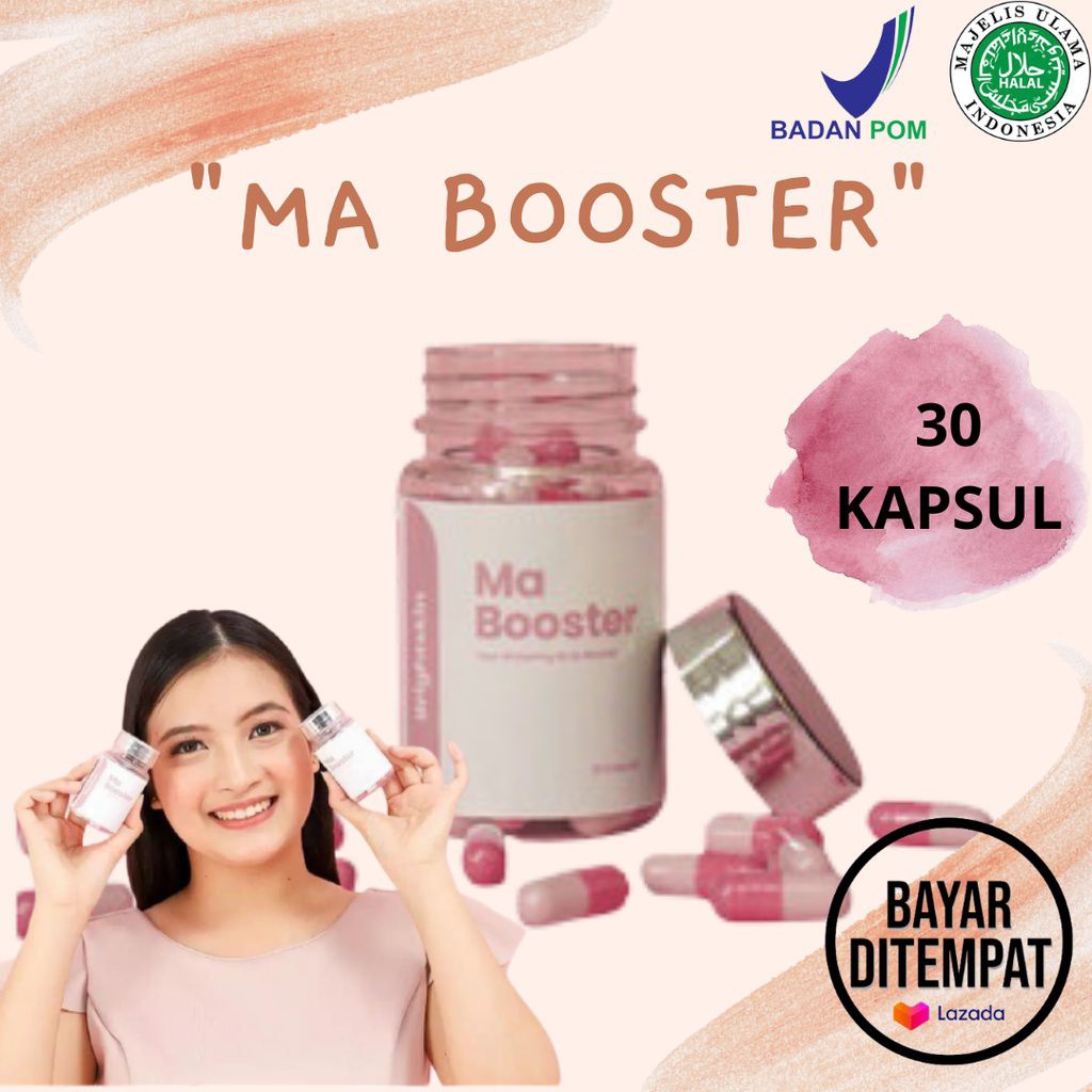 Ma Booster Whitening Kapsul Pemutih badan Suplemen pemutih badan