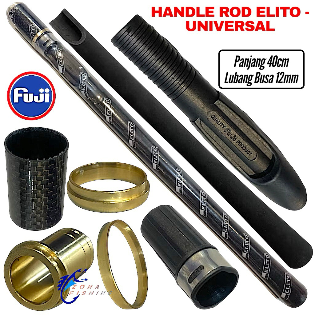 ROD HANDLE ELITO FUJI VSS 40 Cm Universal | Reel Seat Gagang Joran Busa Eva Part Komplit
