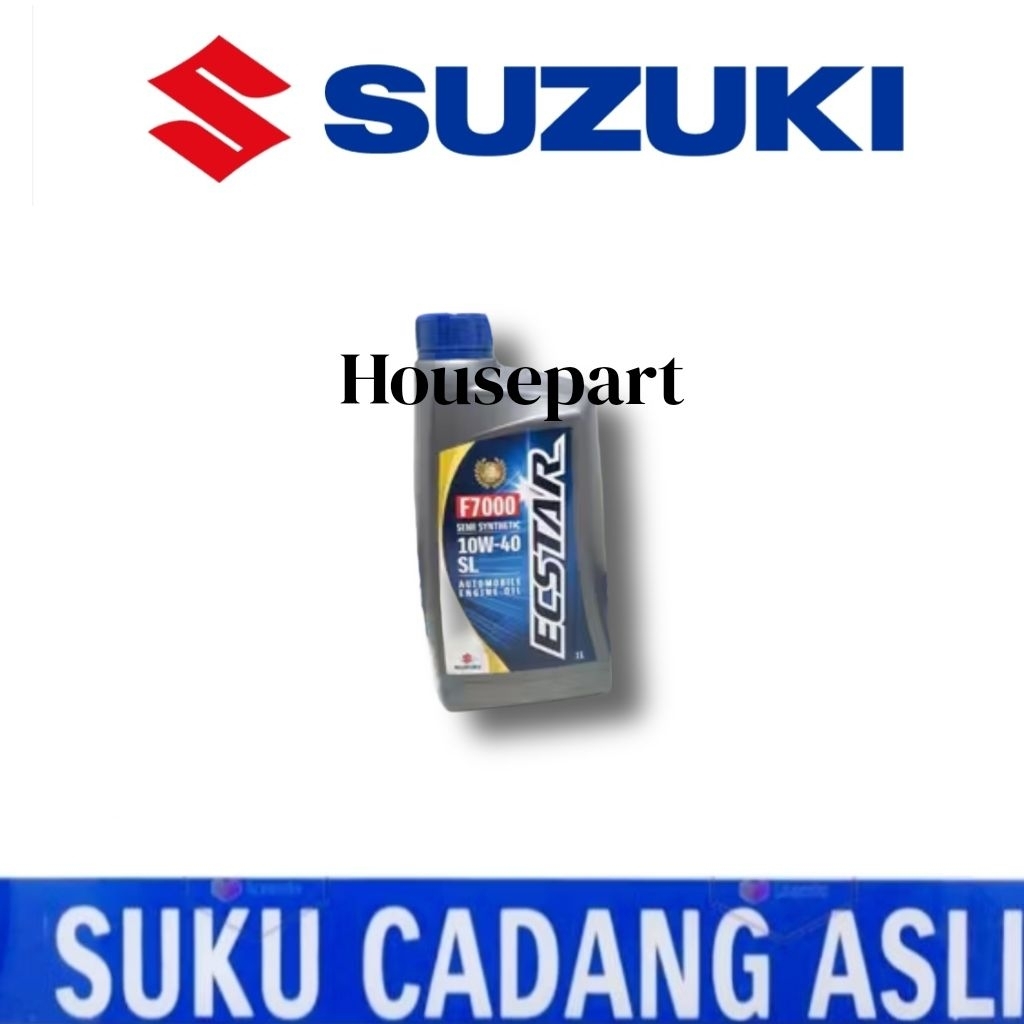 Oli Mesin Suzuki ECSTAR SGO F7000 10W-40 SL Semi Synthetic Sintetis 1 Liter Pelumas Oli Mesin Mobil 
