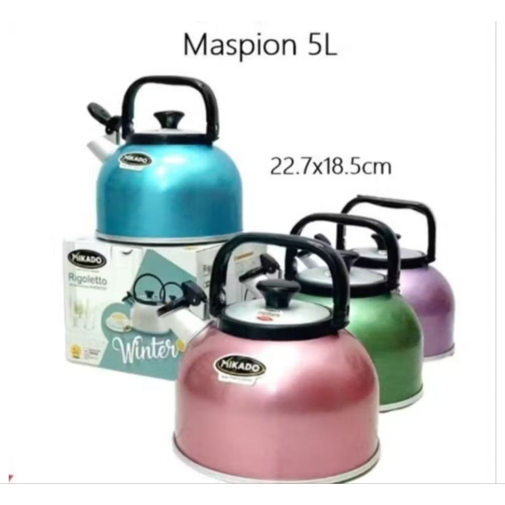 Maspion Teko  Whistling Kettle Rigoletto   mikado  5 Liter/ Teko  Ceret