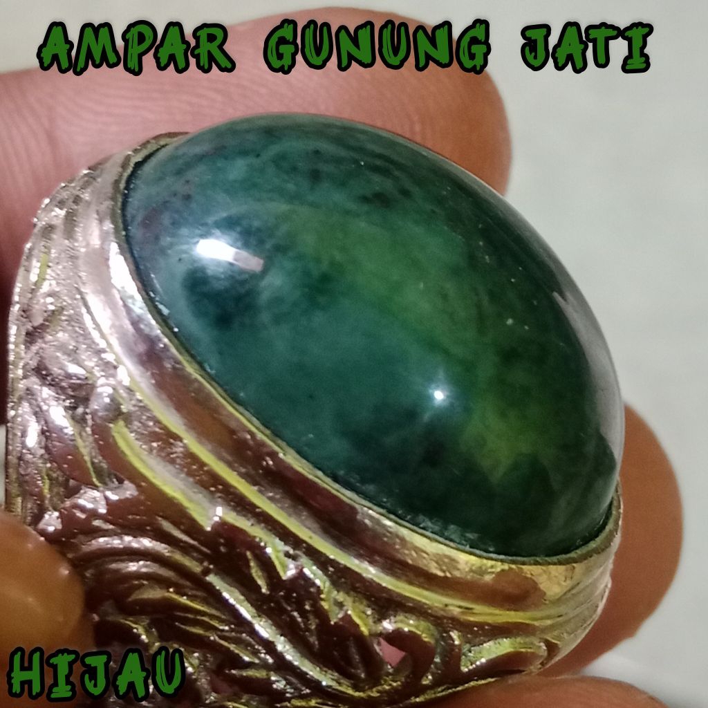 BATU AKIK AMPAR JATI HIJAU GUNUNG JATI CIREBON