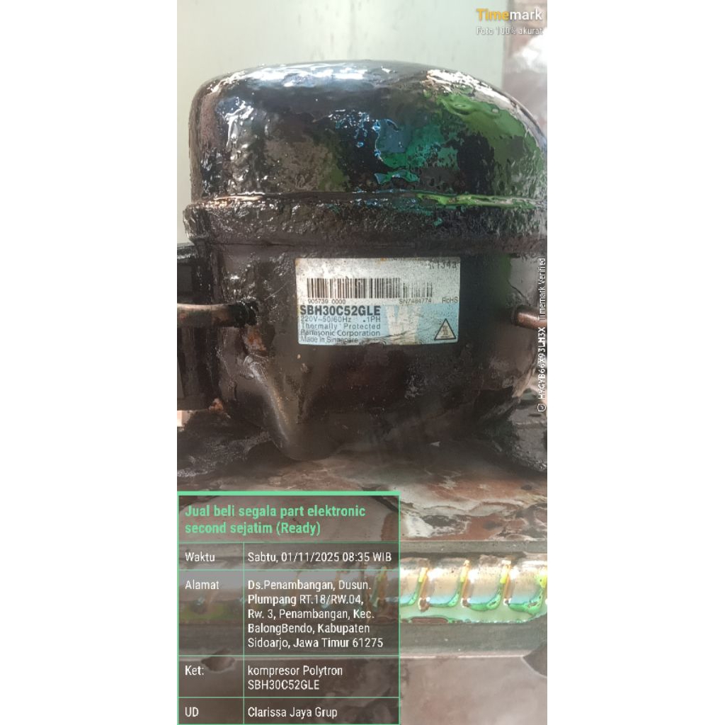 kompresor kulkas 1 pintu Polytron dari panasonic SBH30C52GLE
