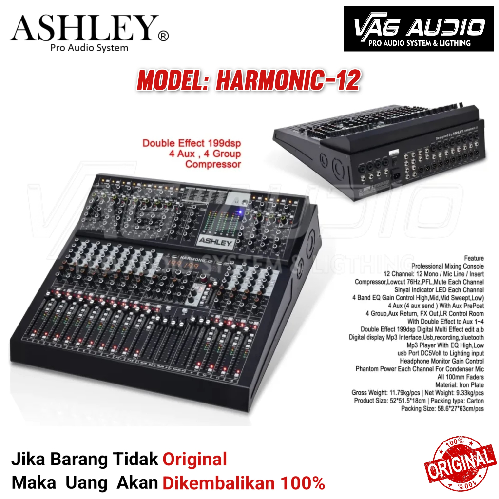 MIXER ASHLEY HARMONIC 12