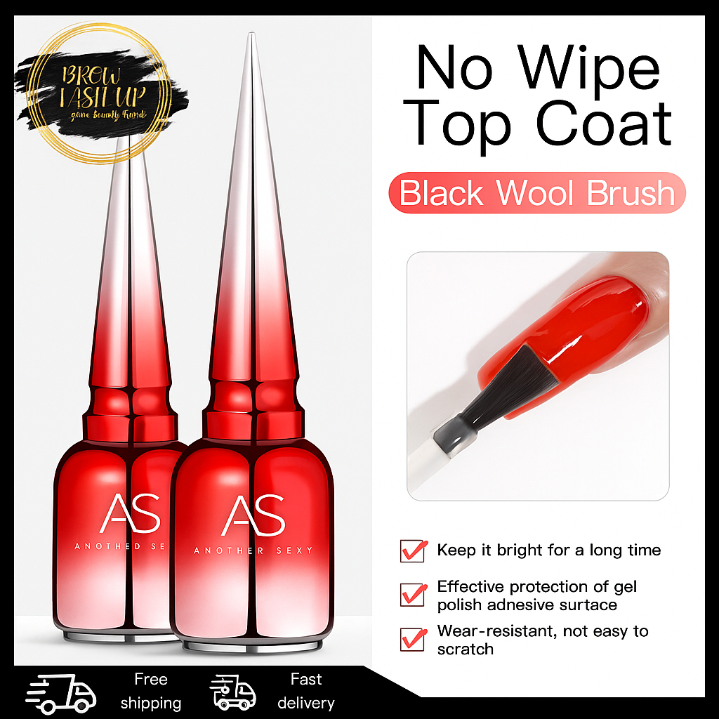 AS GEL 15ml AS TOP MATTE TOP COAT DIAMOND TOP SOAK OFF GEL TAHAN 2 BULAN