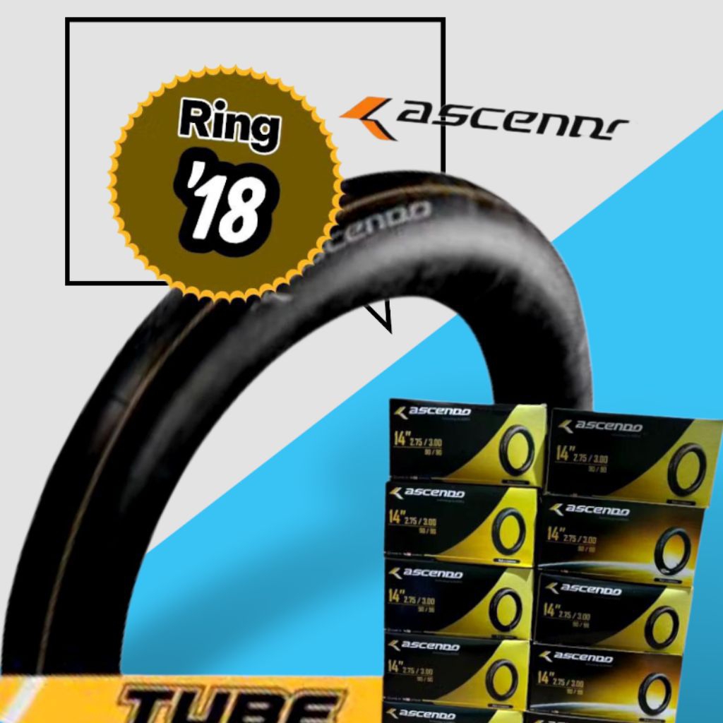 Ban dalam motor ring 18 ukuran 275/300-18 Ascendo