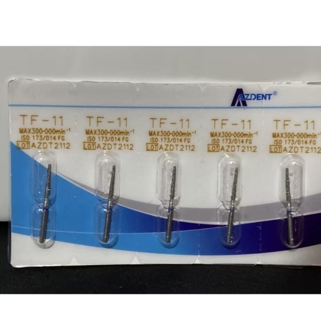 Azdent Dental Diamond Bur / Bur Highspeed per biji didalam [SATUAN / ECERAN] Model TF