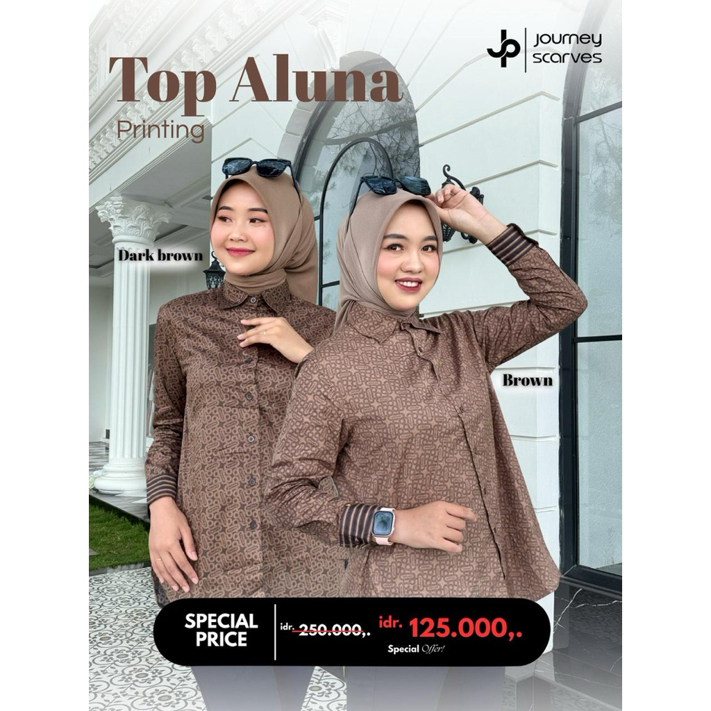READY TOP ALUNA/KEMEJA ALUNA BY JOURNEY