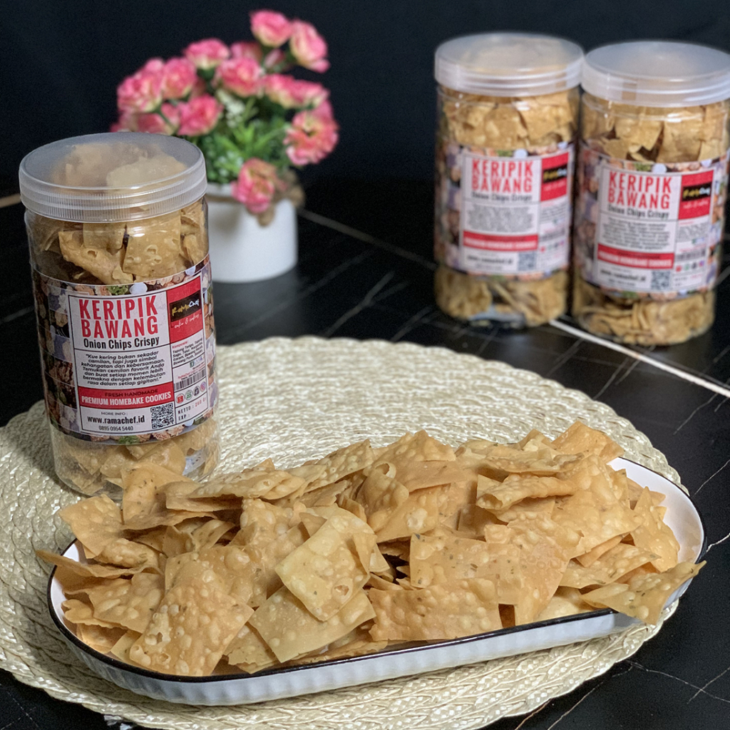 Keripik Bawang Pangsit Cemilan Snack Renyah Gurih Krispi Spesial Homemade by RaMaChef