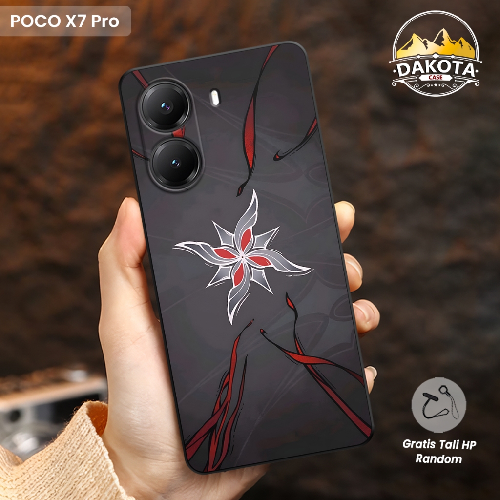 Casing Poco X7 Pro X7 X6 X6 Pro Motif Genshin Theme - Softcase silikon gratis aksesoris tali Case X5