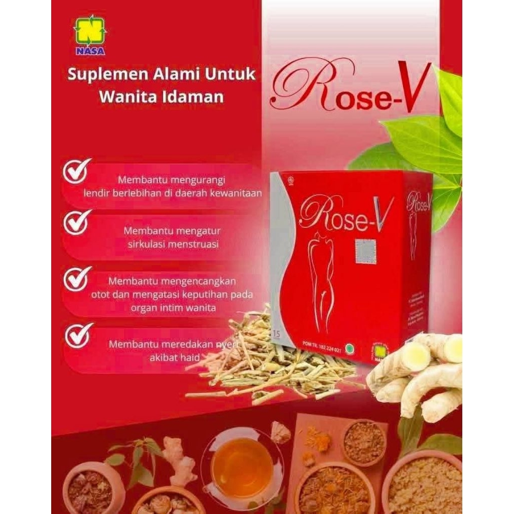 ROSE V NASA ASLI ORIGINAL BPOM BISA COD