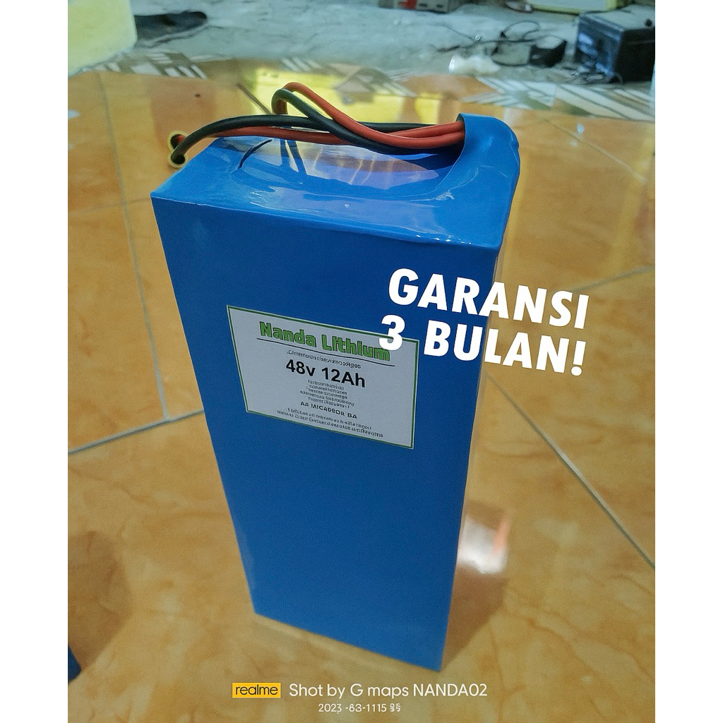 Baterai sepeda listrik 48v 12Ah lhitium