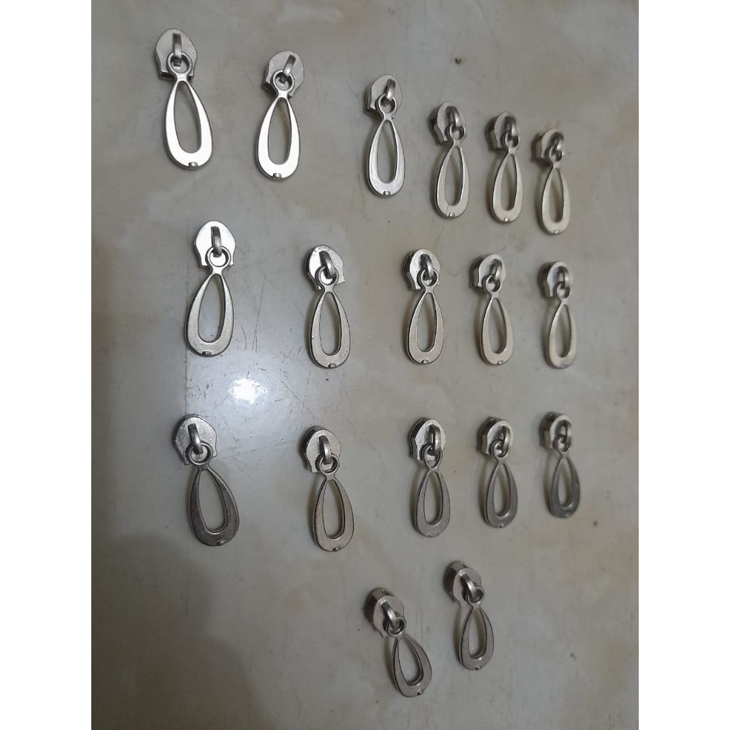 kepala resleting besi 05 kepala resleting netes kepala resleting donat kepala zipper bahan tas bahan