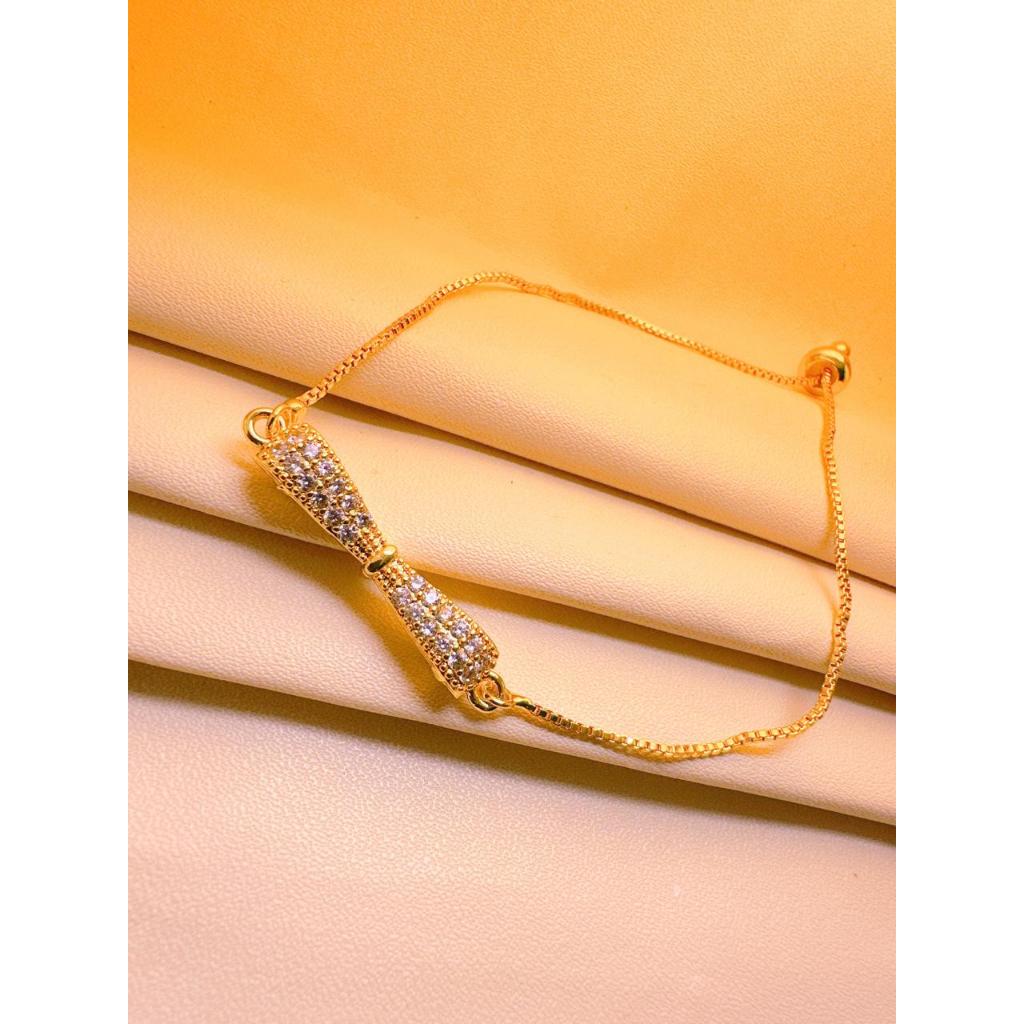 Gelang Wanita Titanium Anti Karat Berlian