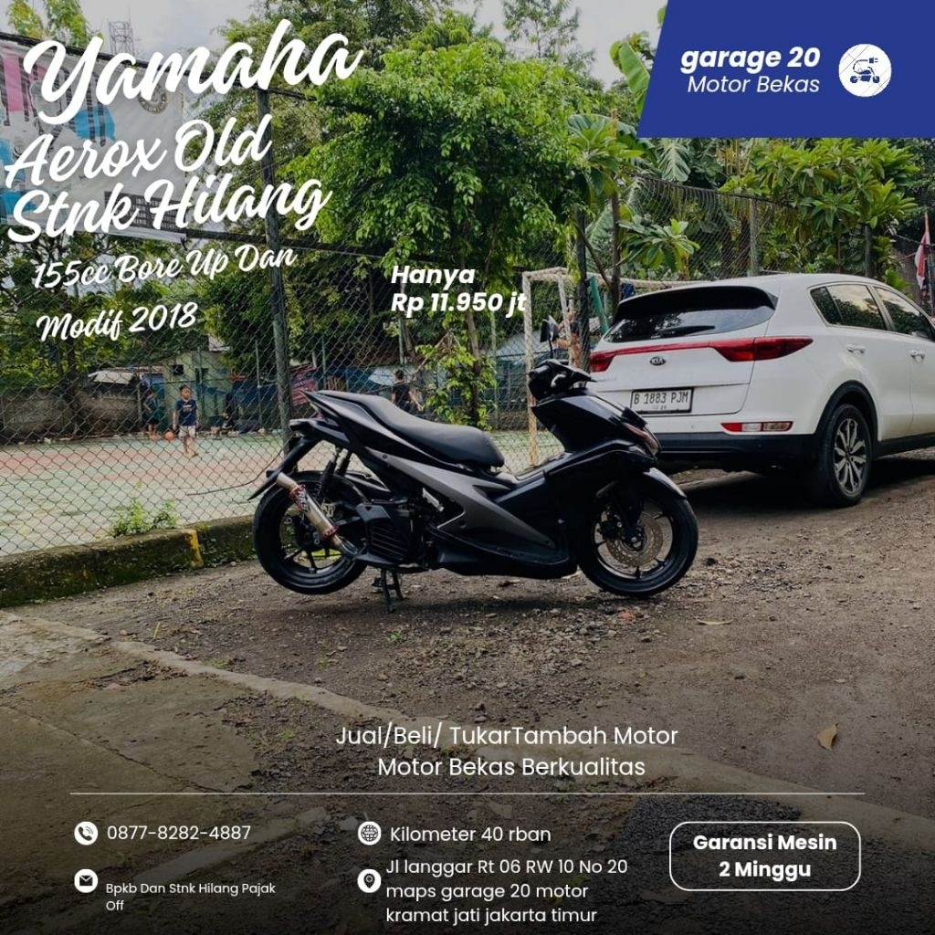 Yamaha Aerox old 155cc bore up modif 2018