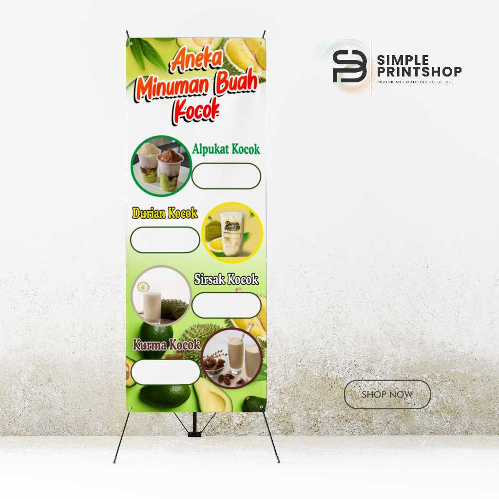 Spanduk Banner Aneka Minuman Buah Kocok