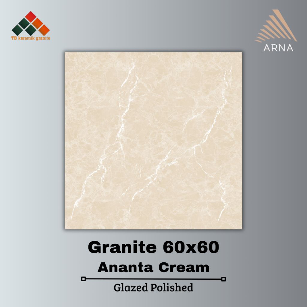 Granit 60x60 Ananta Cream | Arna | Glazed Polished