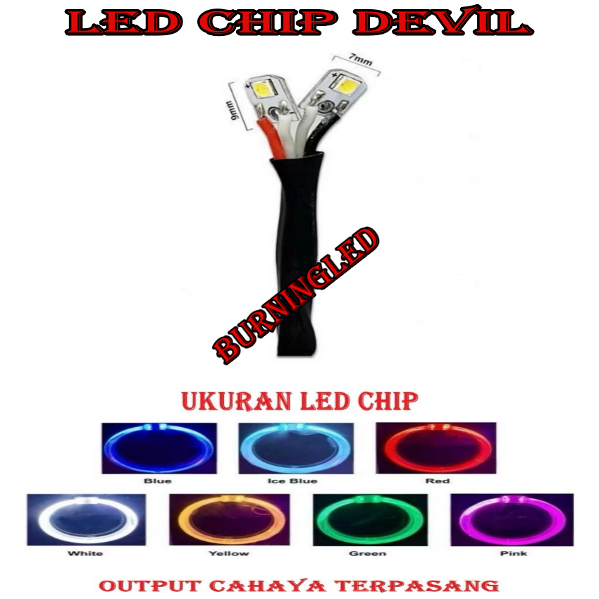 ORIGINAL LED CHIP RING KRISTAL LED CHIP ANGEL EYE KRISTAL SHROUD LED RING LAMPU LED CHIP SHROUD ORII